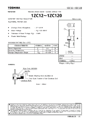 Datasheet 1ZC12 manufacturer Toshiba